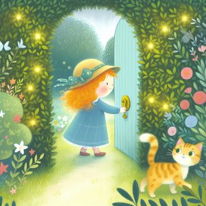 The secret door in Zosia's garden