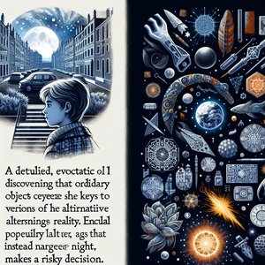 The shadow on the staircase