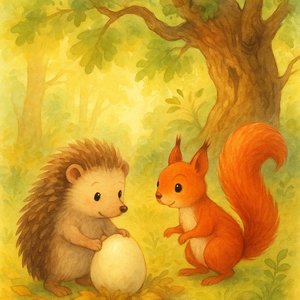 The hedgehog and the mysterious egg